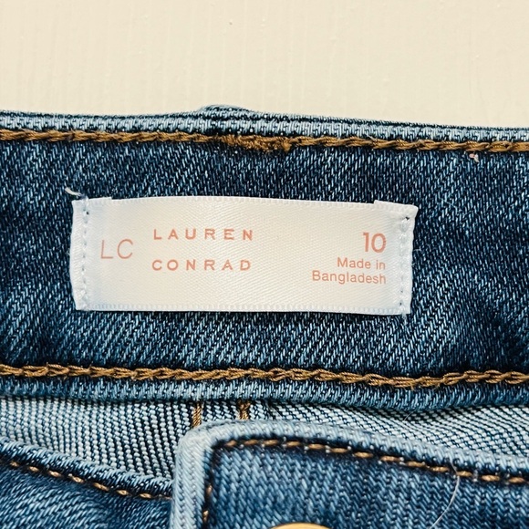 LC Lauren Conrad Jeans Skinny Stretch Mid Rise Womens Sz 10 Blue - Picture 7 of 9